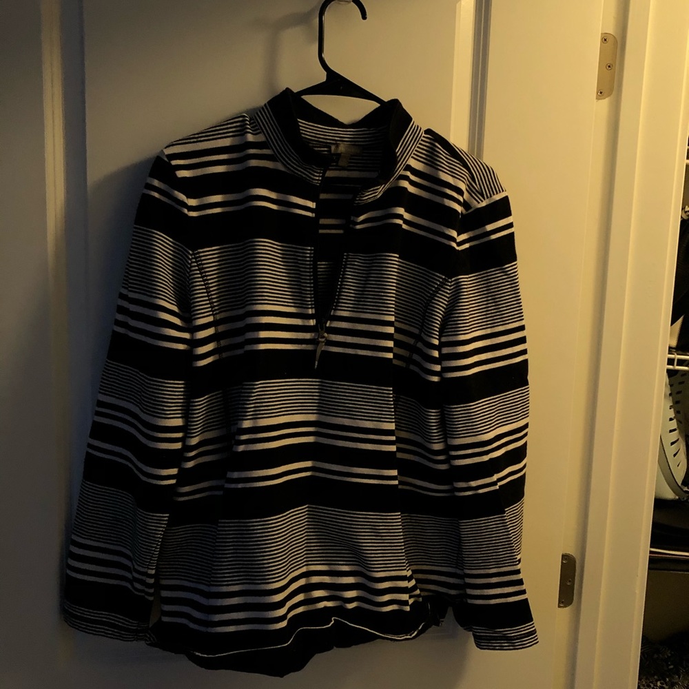 Striped black white